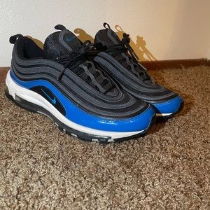 Nike Airmax 97 size 10.5 black and blue